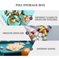 thumbnail image 3 of 2Pcs Portable Pills Case 6 Compartments Pills Organizer Pills Storage Box Travel Pills Case, 3 of 9