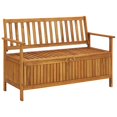 thumbnail image 1 of vidaXL Garden Storage Bench 120 cm Solid Acacia Wood, 1 of 5