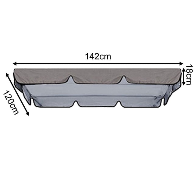 Housse de Remplacement Résistante aux UV pour Balançoire de Jardin Imperméable et Résistante aux UV pour Balançoire 3 Places