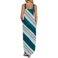 thumbnail image 5 of SMihono Robe Maxi Bohème d'Été pour Femmes Grande Taille Robe d'Été pour Femmes Design Décontracté Robe Dégradée Sans Manches Col Suspendu Col en V Longue Robe Robe de Plage Évasée, 5 of 5
