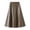 Khaki, variant on Fgnfyis Leather Skirt Women's High Waist Wide Swing Umbrella Skirt Skirts for Women Trendy Black S