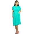 thumbnail image 2 of Bimba Maternity Robe Nursing Coverup With Side Shoulder Buttons Baby Shower Gift, 2 of 9
