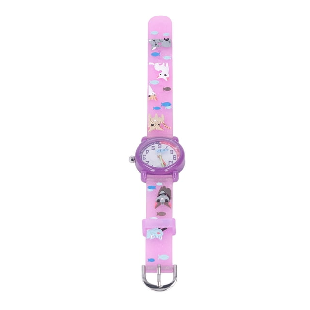Kids Watch, Waterproof 3D Toddler Watch For Over 3 Years Old Purple