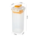 thumbnail image 3 of 1.7L Refrigerator Water Bottle with Fruit Filter – Large Capacity Plastic Cold Beverage Pitcher for Fridge Door Use, 3 of 8
