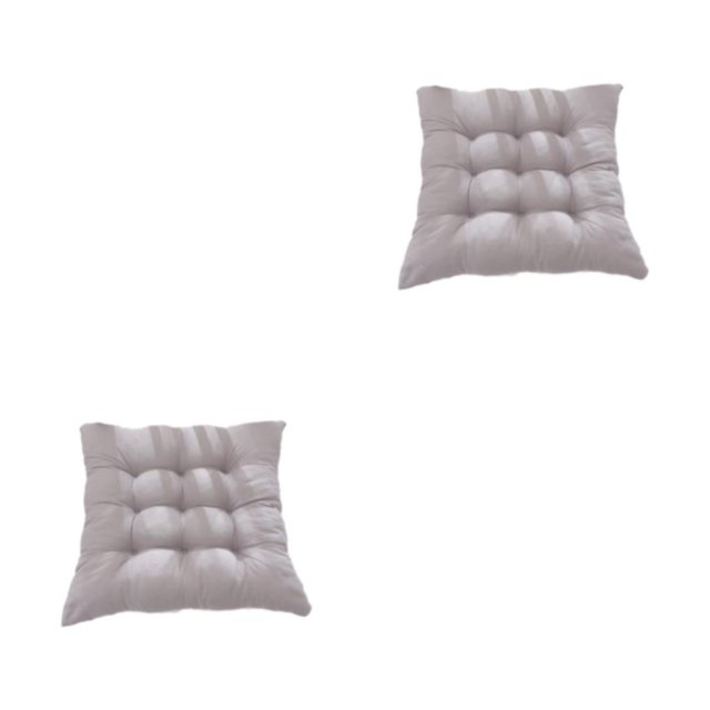 Maytalsory Coussin Respirant en Tissu Polyester Remplissage de Perles Libération de Pression Tissu Polyester Confortable et Respirant Gris Argenté 2Set