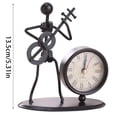 thumbnail image 3 of TIELUTT Stainless Steel Small Desk Clock Retro Personality Clock Birthday Christmas Decorations and Bulbs Christmas Decorations Q Christmas Ornament K2so Ornament Daughter Ornament, 3 of 8