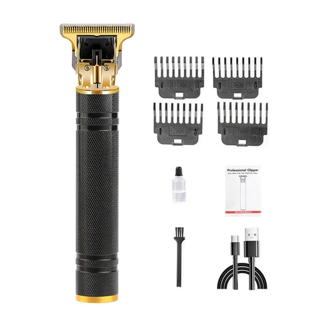 1 Set Hair Hair Clipper Zero Blade Distance Sharp Cutter Stuck Hair Delicate Pattern Retro Push Cutter Hair Shaver Cutting Machine Hair Salon Supply