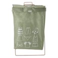 thumbnail image 2 of Large Capacity Foldable Laundry Basket, Cotton Linen Fabric, Iron Frame, Multipurpose Use, Waterproof for Bathroom and Bedrooms, 2 of 7