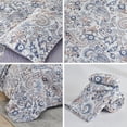 thumbnail image 4 of Gogreen Luxury Printed Quilt Set Queen Size, Lightweight Comforter Set, Oversized Bedspread Coverlet Quilted Bedding Set, with 2 Matching Pillowcases, for All Season, 4 of 9