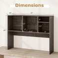 thumbnail image 3 of Costway Computer Desktop Bookcase Countertop Storage Bookshelf Organizer with 4 Cubbies, 3 of 10