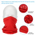 thumbnail image 4 of Uxcell Neck Gaiter, 4 Pack Breathable Cooling Face Cover Scarf for Cycling Running, Red, 4 of 7