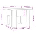 thumbnail image 4 of vidaXL Coffee Table White 55x55x42 cm Engineered Wood, 4 of 4