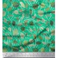 thumbnail image 1 of Soimoi Green Velvet Fabric Cabbage Leaves Fabric Prints By Yard 60 Inch Wide, 1 of 3