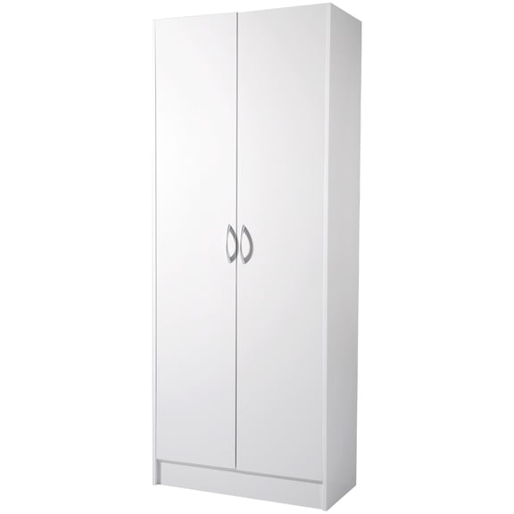 KFFKFF Kitchen Pantry Cabinet, 60" Tall Food Pantry Storage Cabinet, 110LBS Freestanding Storage Cabinet Cupboard with 3 Shelves(2 Adjustable)