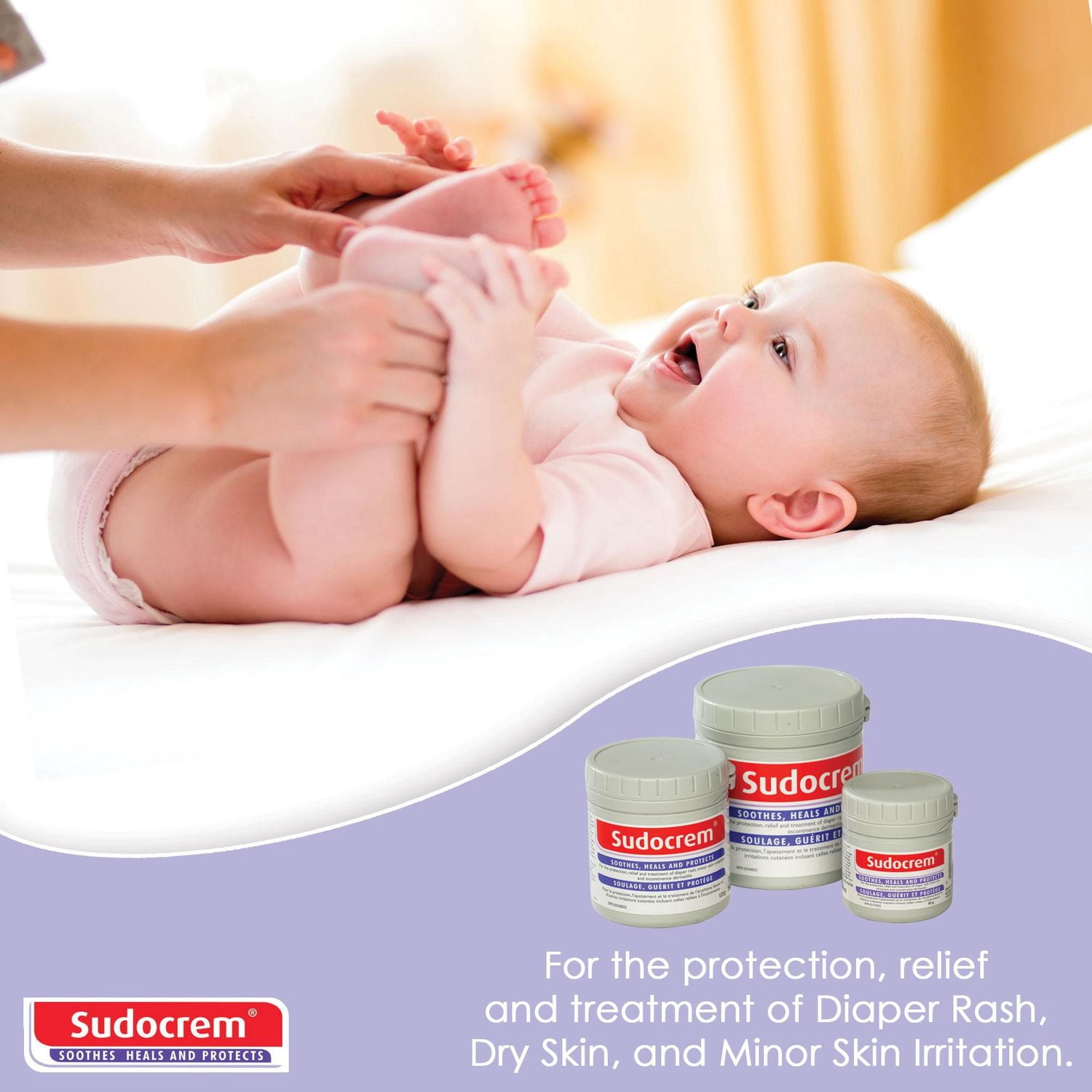 Sudocrem® Diaper Rash Cream - 400 Gram Tub - Diaper Rash | Minor Skin Irritations | Incontinence Dermatitis Cream | All Ages
