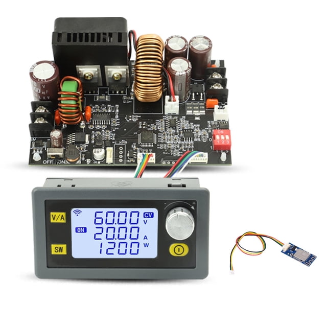 TFixol Adjustable DC Power Supply 1200W 20A with MODBUS, WiFi Control, Multi-Protection, and LCD Display for Precise Voltage/Current Settings (5V-60V)