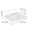 thumbnail image 2 of Metal Dish Drying Rack with Integrated Cutlery Holder and Efficient Tray for Organized Kitchen Countertop, 2 of 4
