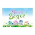 thumbnail image 1 of Agiferg Easter Banner Holiday Decorations Eggs Bunny Banner Cloth Holiday Party Photo Background, 1 of 3
