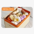 thumbnail image 5 of Latrodar Storage Bags for Clothes Double Zipper Storage Containers Travel Office Underbed Storage Solid Moving Bags Reusable for Blanket Comforters Clothing Sheet Toys 1PC, 5 of 5