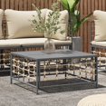 thumbnail image 1 of vidaXL Garden Table Anthracite 70x70x34 cm Poly Rattan, 1 of 4
