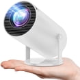 thumbnail image 1 of Projecteur 4K Prise en Charge 1080P, Mini Projecteur Intelligent pour Projection de Films Compatible avec Téléphone - Blanc, 1 of 7