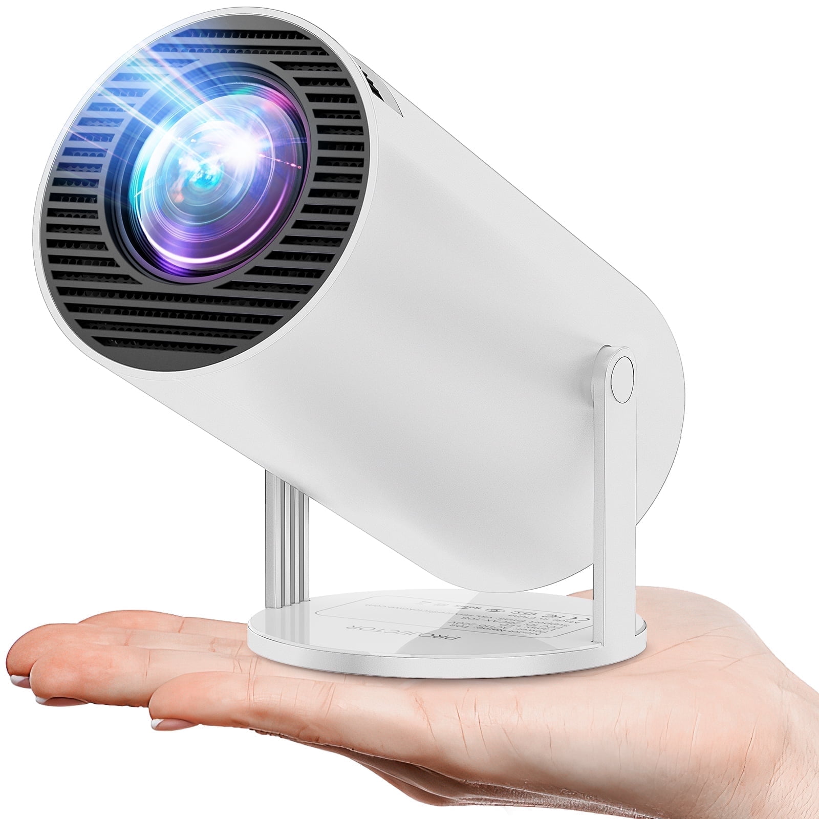 Projector 4K 1080P Support, Mini Projector Smart for Movie