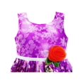 thumbnail image 4 of Robe Fille Sans Manches Style Peinture Fleur Violette 5 Ans, 4 of 4