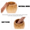 thumbnail image 3 of 1 Set Durable Household Garlic Pugging Pot Pedestal Bowl Mortar and Pestle Set for Home Restaurant Kitchen (9cm), 3 of 5