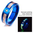 thumbnail image 2 of Baohd Metal Ring Portable Stylish Fashionable Unisex Electroplate Luminous Anti-corrosive Anti-rust Rings Birthday Gift Size 12, 2 of 7