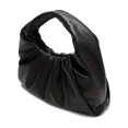 thumbnail image 3 of Cute Mini Shoulder Bag - Lightweight Drawstring Closure Nylon Hobo Handbag with Polyester Lining - Fashionable Cloud Ruched Clutch Purse for Women, 3 of 6