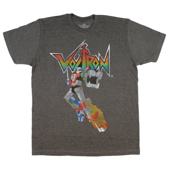 Voltron Men's Distressed Vintage Legendary Defender Graphic Design T-Shirt M M
