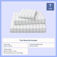 thumbnail image 4 of Mainstays Kids 220TC Cotton Plaid Twin, 3 Piece Sheet Set, 4 of 8