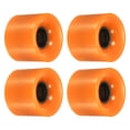 thumbnail image 1 of Unique Bargains Roues de Longboard 60 mm Roue de Planche à Roulettes Roues de Rue pour Planches à Roulettes Roues Cruiser 78 A, Orange Lot de 4, 1 of 4