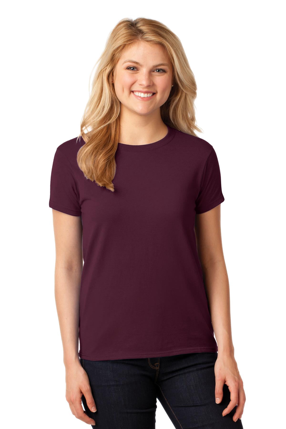 Gildan T-Shirt à Manches Courtes pour Femmes en Coton 100 pour Cent. 5000L