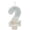 Number 2, variant on Goleeg Birthday Candle Number 4 White Iridescent Glitter Birthday Candles Cake Topper Decorations for Party Celebration Decor Supplies