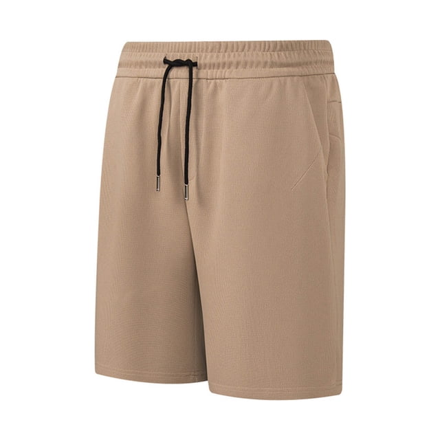 Yuyuzo Mens Shorts Plus Size Elastic Wasit Drawstring Solid Color Lightweight Baggy Lounge Shorts