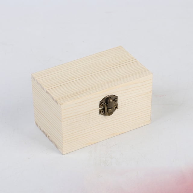 EGNMCR Organisateurs et Rangement de Garde-Robe, Malles de Rangement et Rabat de Sac Boîte en Bois Rétro Boîte de Rangement de Bureau avec Cadeaux pour les Mains Boîte en Bois avec Rabat et Verrou Pendentif de Rangement en Bois
