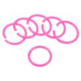thumbnail image 1 of Unique Bargains Pink 50 Count 2' OD 1.6' ID Loose Leaf Rings Binder Ring Plastic O Rings for Book Scrapbook, 1 of 6