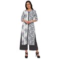 thumbnail image 2 of Moomaya Ensemble Décontracté en Viscose Style Santoon pour Femmes, Ensemble Palazzo 2 Pcs, Robe, Tenue Ethnique, 2 of 5