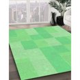 thumbnail image 3 of Ahgly Company Tapis de Zone Rond Vert Transitionnel pour Intérieur Lavable à la Machine, 6 Pieds Rond, 3 of 7