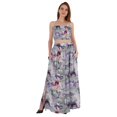 thumbnail image 1 of Bimba 2 Pcs Robe de Plage Sexy pour Femmes Imprimée Smockée Crop Top & Longue Jupe Ensemble, 1 of 7