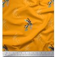 thumbnail image 1 of Soimoi Rayon Crepe Fabric Dragonfly & Texture Printed Craft Fabric by the Yard 46 Inch Wide, 1 of 3
