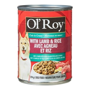 Olivy Roy se coupe avec de l'agneau & Nourriture pour chiens de riz, 374 g