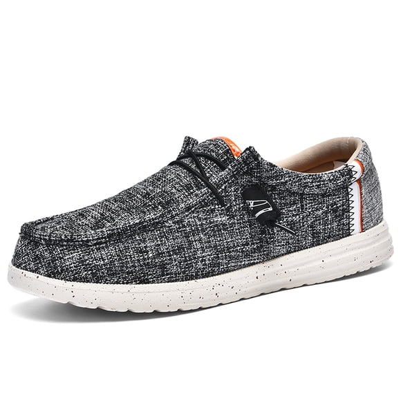 Big Size Men's Casual Low Top Canvas Shoes Male Loafers Sneakers Slip On Breathable Flats Boat Shoes Driving Shoes Moccasins Casual Walking Shoes