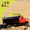 thumbnail image 1 of 4 Pieces52mm Elastic *RC Car Tires Wheel Rims Hub Lightweight Racing Tyres Good Friction On-road Crawer Assembly Accessories Five Star/Red, 1 of 6