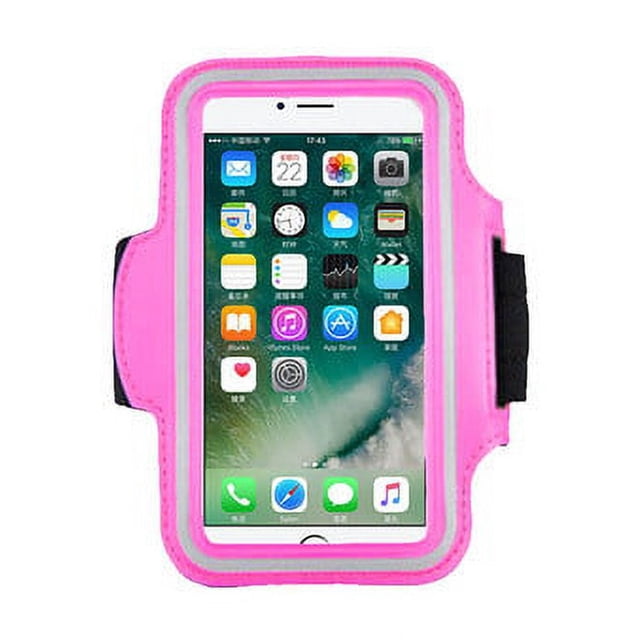 Étui Étanche avec Dragonne pour Téléphone de Moins de 6,2 Pouces, Bandoulière Ajustable et Pochette pour Clé (Rouge Rosé)