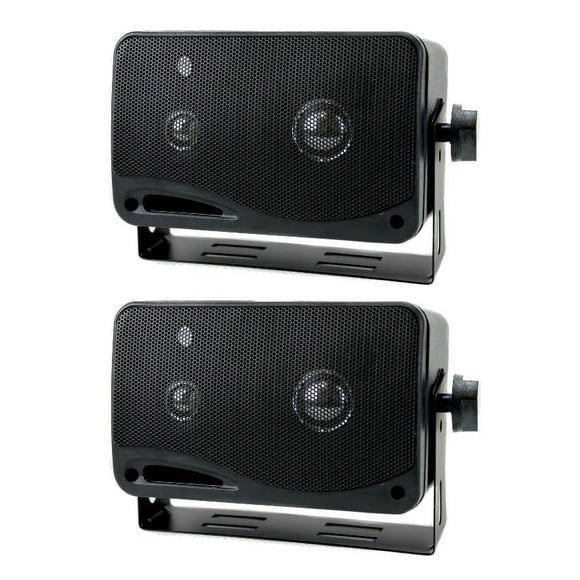PYRAMID 2022SX 3.75" 200W 3-Way Car Audio Mini Box Car/Inside Home Speakers