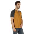 thumbnail image 2 of Inkmeso T-Shirts à Manches Courtes Raglan en Coton Léger Unis T-Shirt Classique Henley pour Hommes, 2 of 7