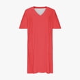 thumbnail image 4 of BEFOKA Robe pour Femme Grande Taille, Liquidation de Robes d'Été pour Femmes, Robe Unie Grande Taille à Manches Courtes et Col avec Poches pour Femme, 4 of 5
