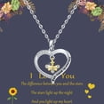 thumbnail image 4 of RYRDWP Flower Animal Diamond Two-color Letter Bee Lady Necklace, 4 of 7